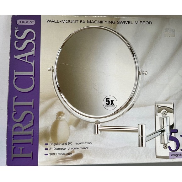 Jerdon Other - Jerdon Wall Mount Mirror 1X & 5X Magnification  New JP7506N